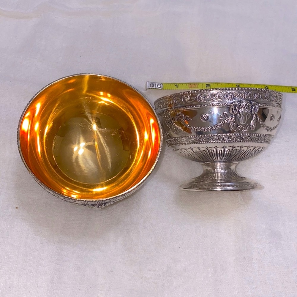 Silver, Gold Custard bowls. Sold as a pair. NWT